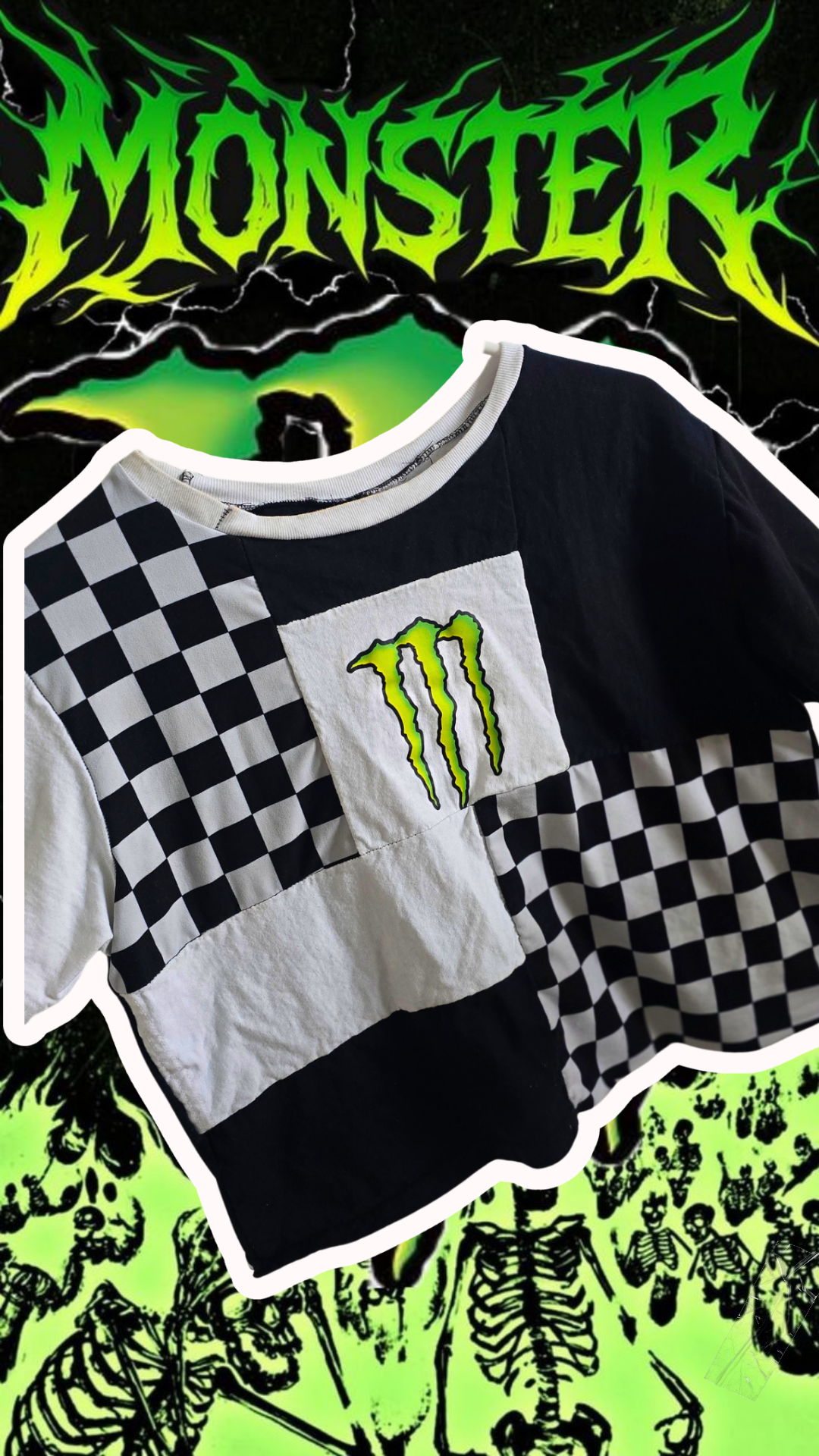 Monster Patchwork Tee- Youth