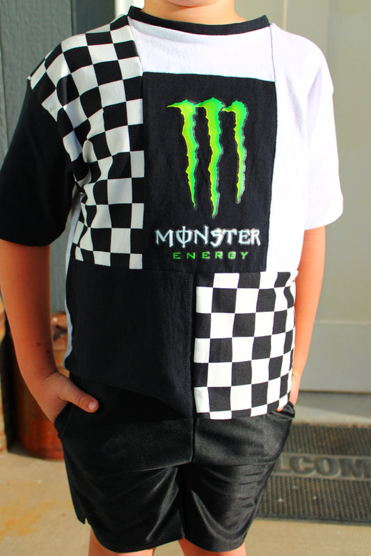 Monster Patchwork Tee- Youth