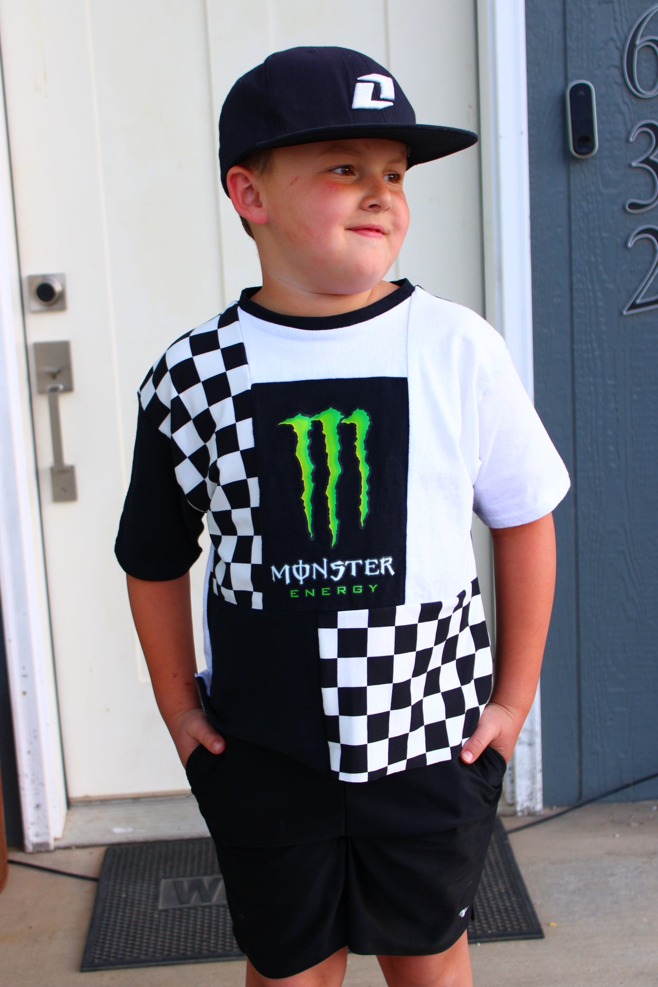 Monster Patchwork Tee- Youth