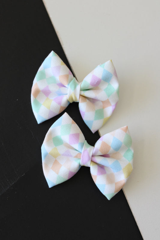 Spring Mini Bow Clips