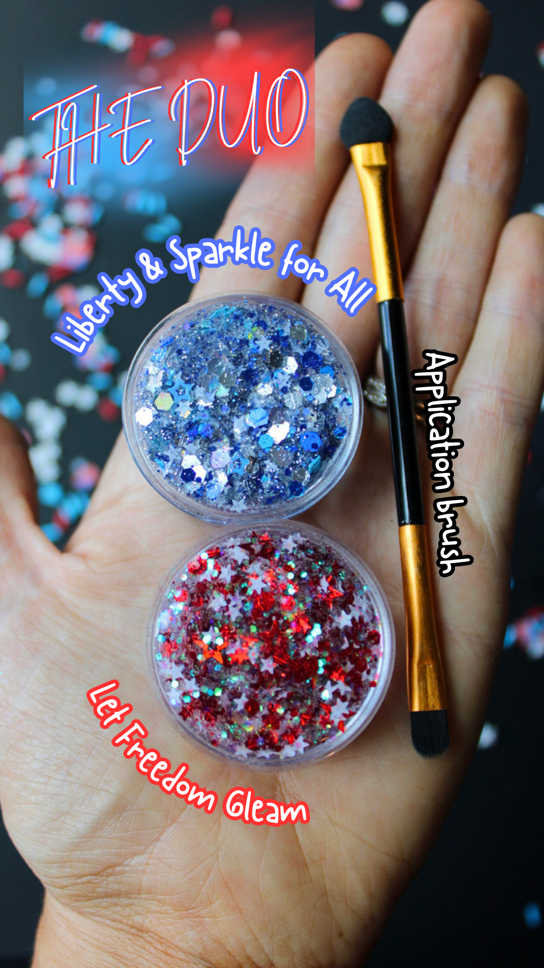 4th of July Hair Glitter