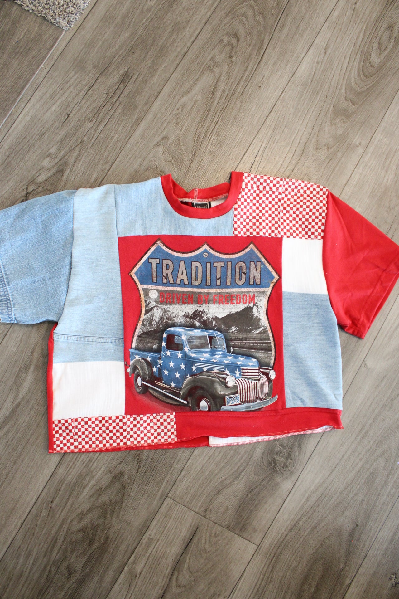 Driver By Freedom Patchwork Tee - L