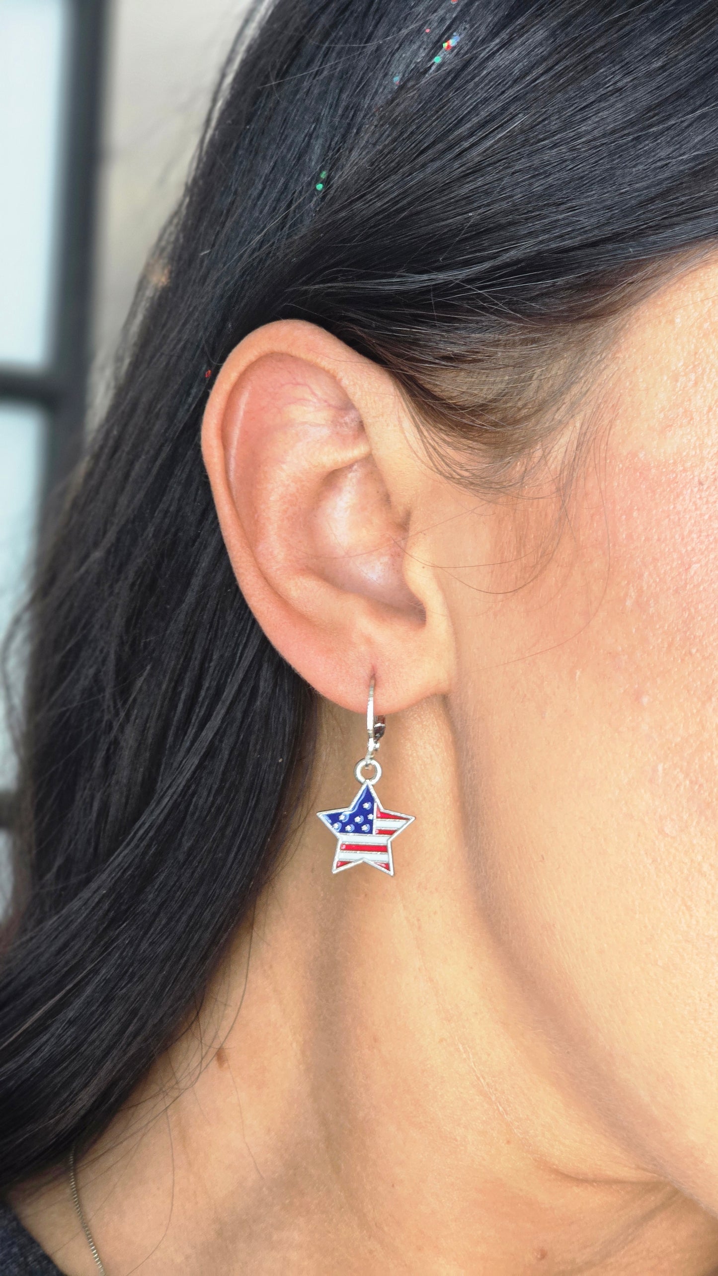 Old Glory Star Earrings