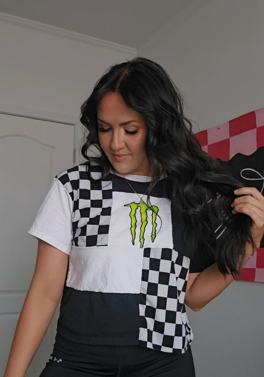 Monster Patchwork Tee- Adult