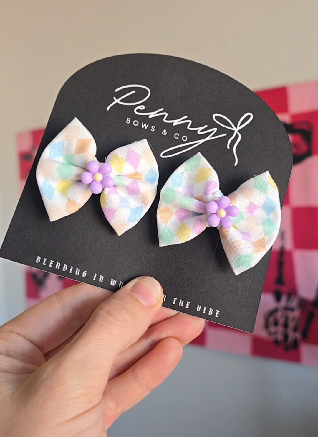 Spring Mini Bow Clips