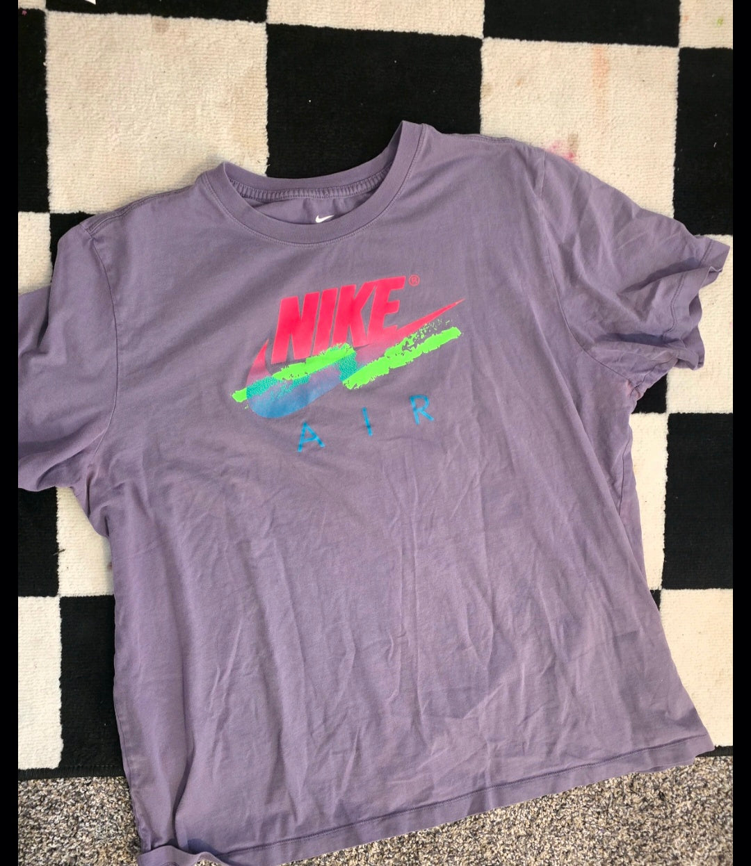Neon Nike Patchwork Hoodie (Mockup)