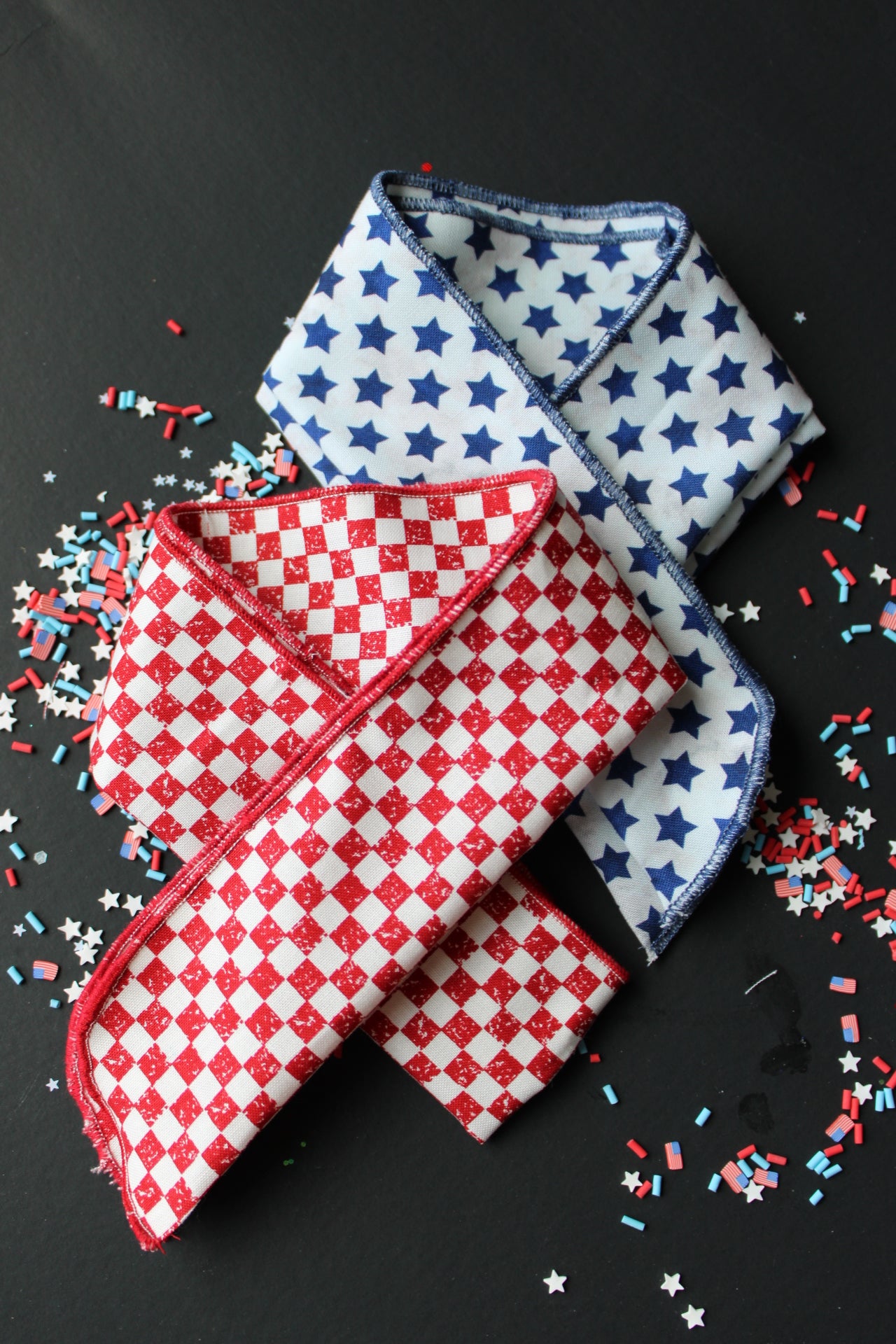Red White & Cute- Hair Scarf