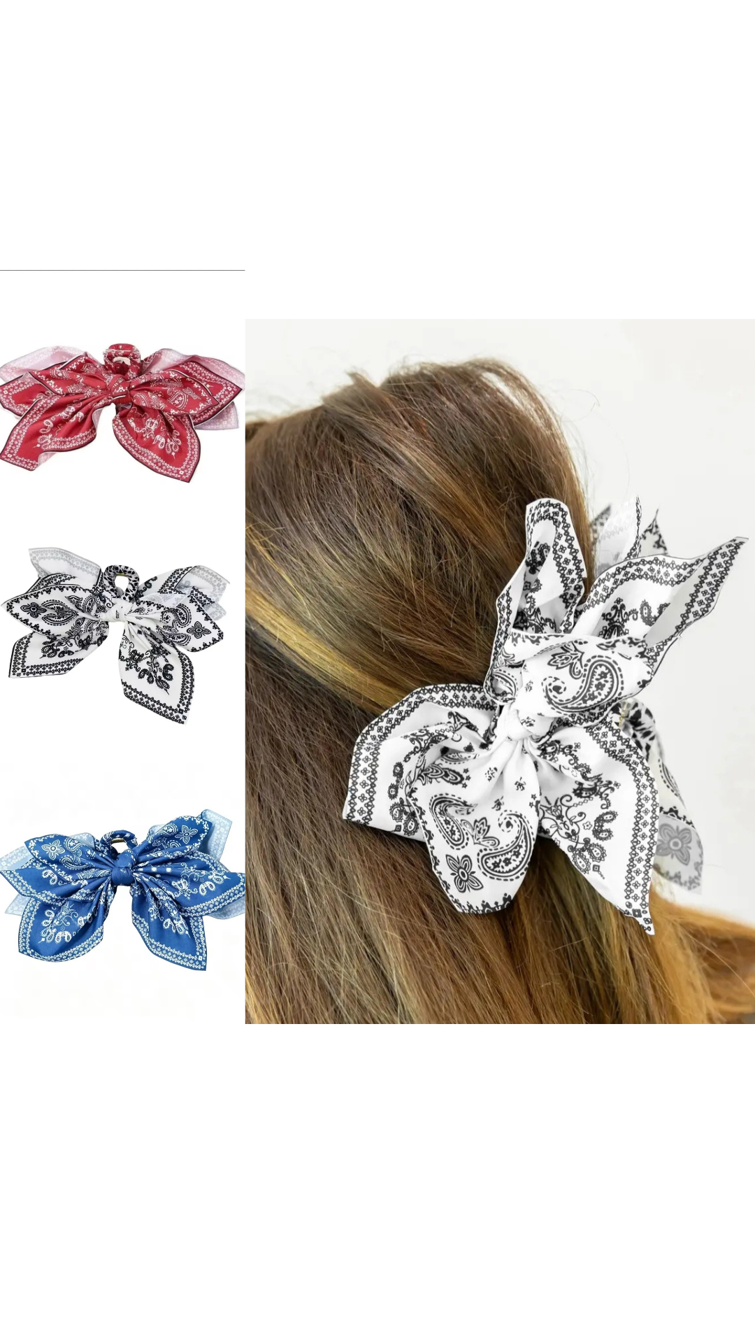 Bandana Claw Clip