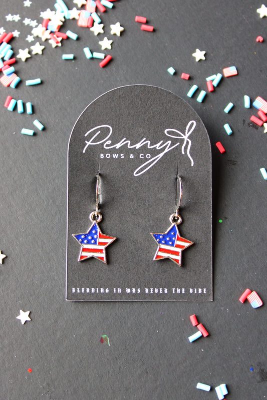 Old Glory Star Earrings