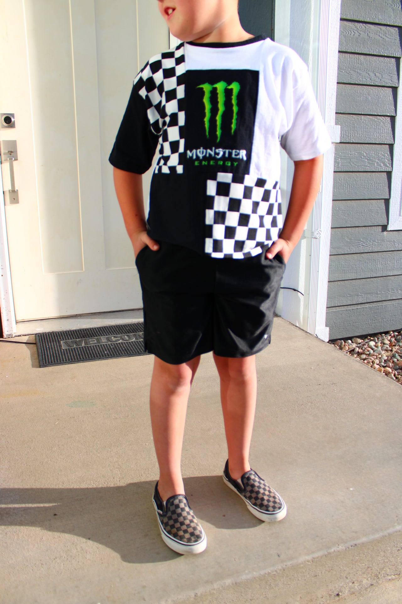 Monster Patchwork Tee- Youth